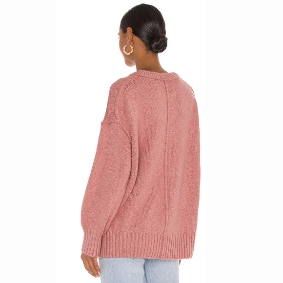 Free People Brookside Tunic Sweater in Pink - Picture 3 of 7